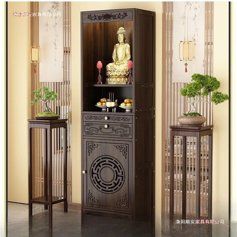 YFY Buddhist niche New Chinese-style vertical cabinet Ye offering table Shentai platform incense case