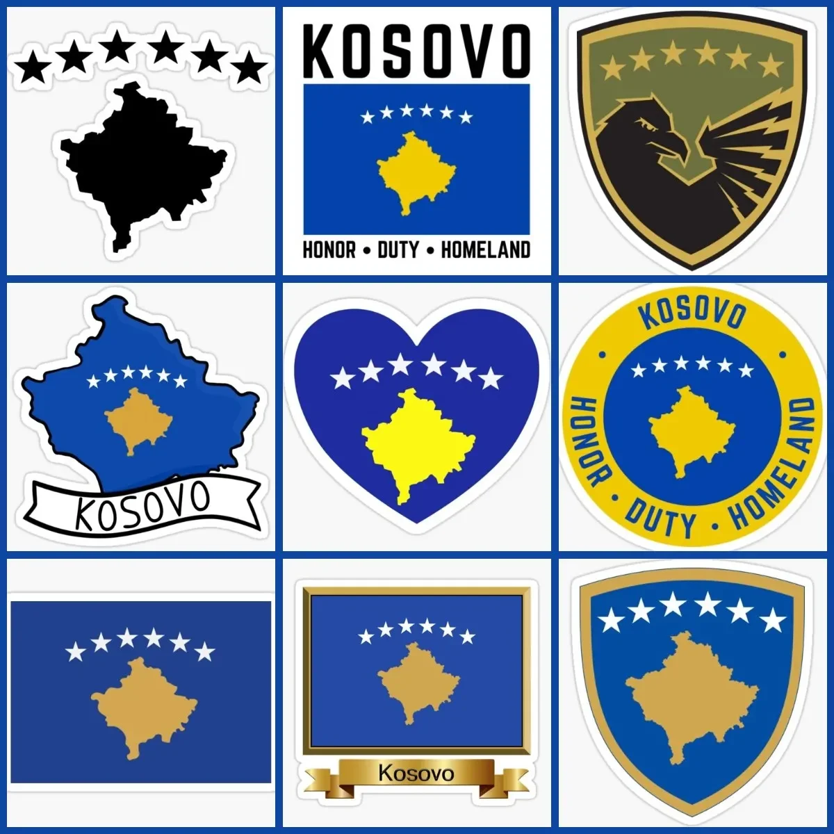 

Kosovo KV Flag Map Love Sticker Laptop Window Truck Camper Van Bicycle Moto Glass Helmet Racing Off-road Van Wall Car Decal PVC