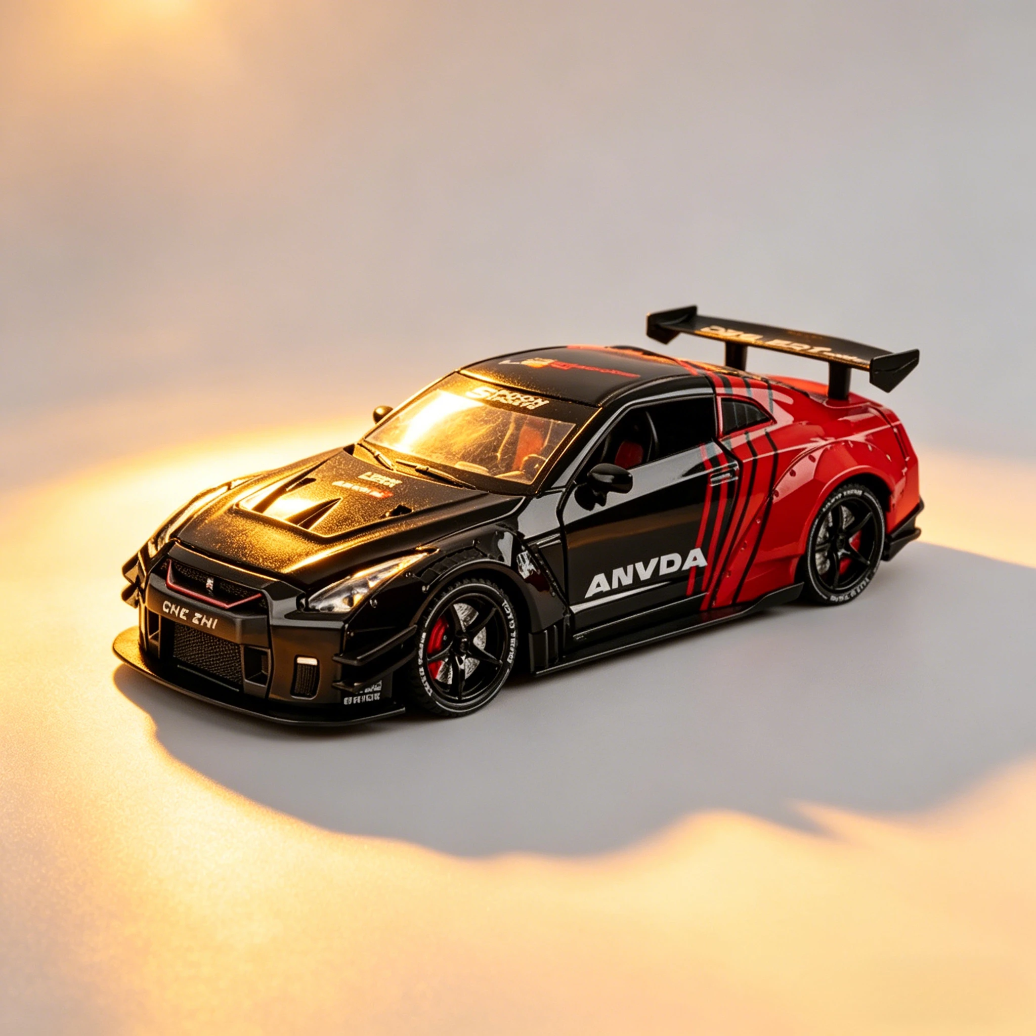

1:24 GTR R34 Simulation Racing Car Model Alloy Miniature Voiture Collection Ornament Toy Vehicle Boyfriend Birthday Gift