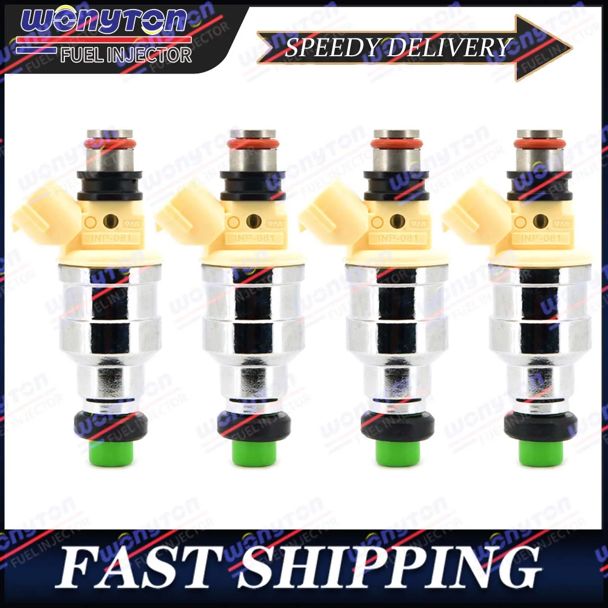 

4PCS Fuel Injectors INP-081 Fit Mazda B2200 2.2L 1990-1993 F2G8-13-250