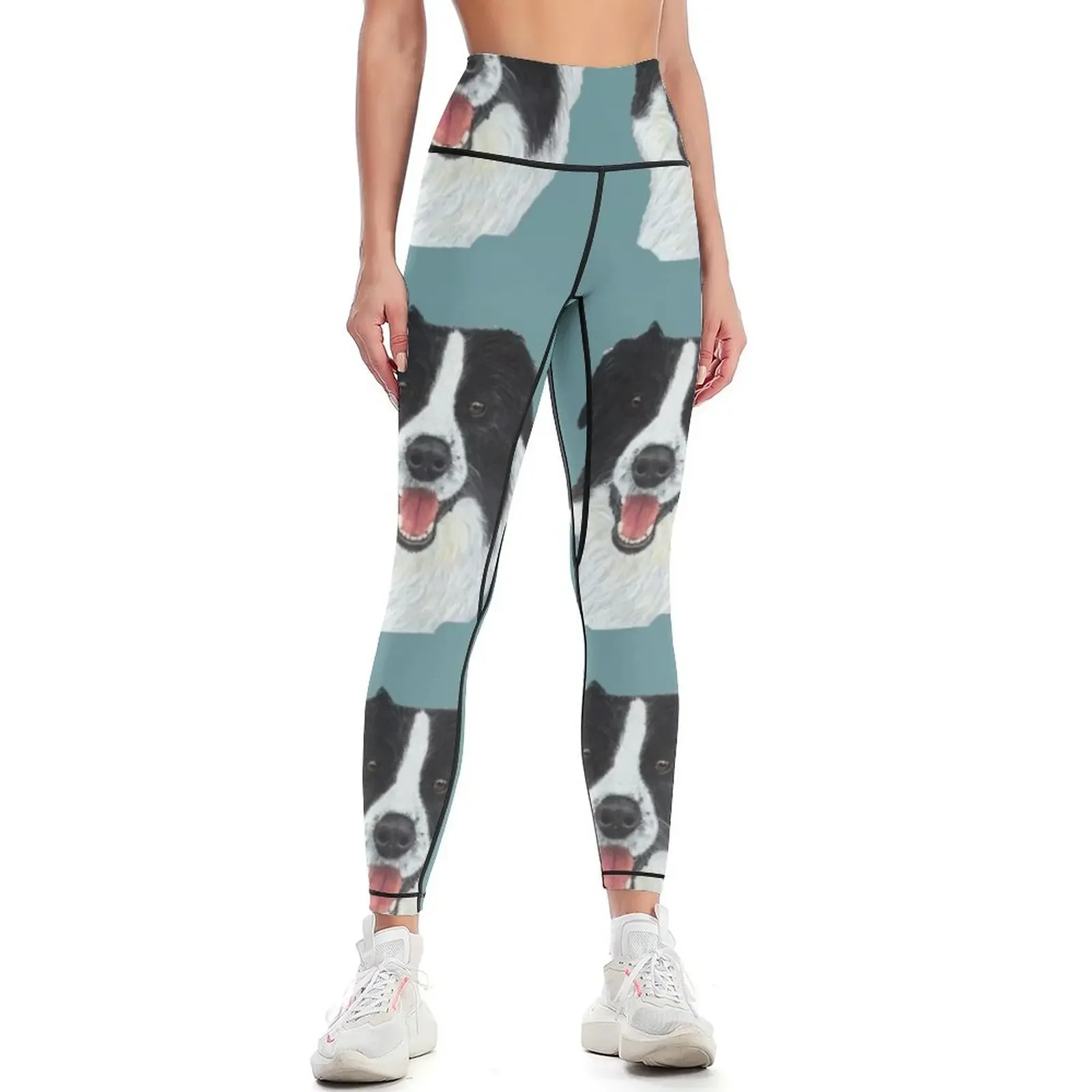 

Border Leggings gym top legings for fitness push up tights for fitness set gym Womens Leggings