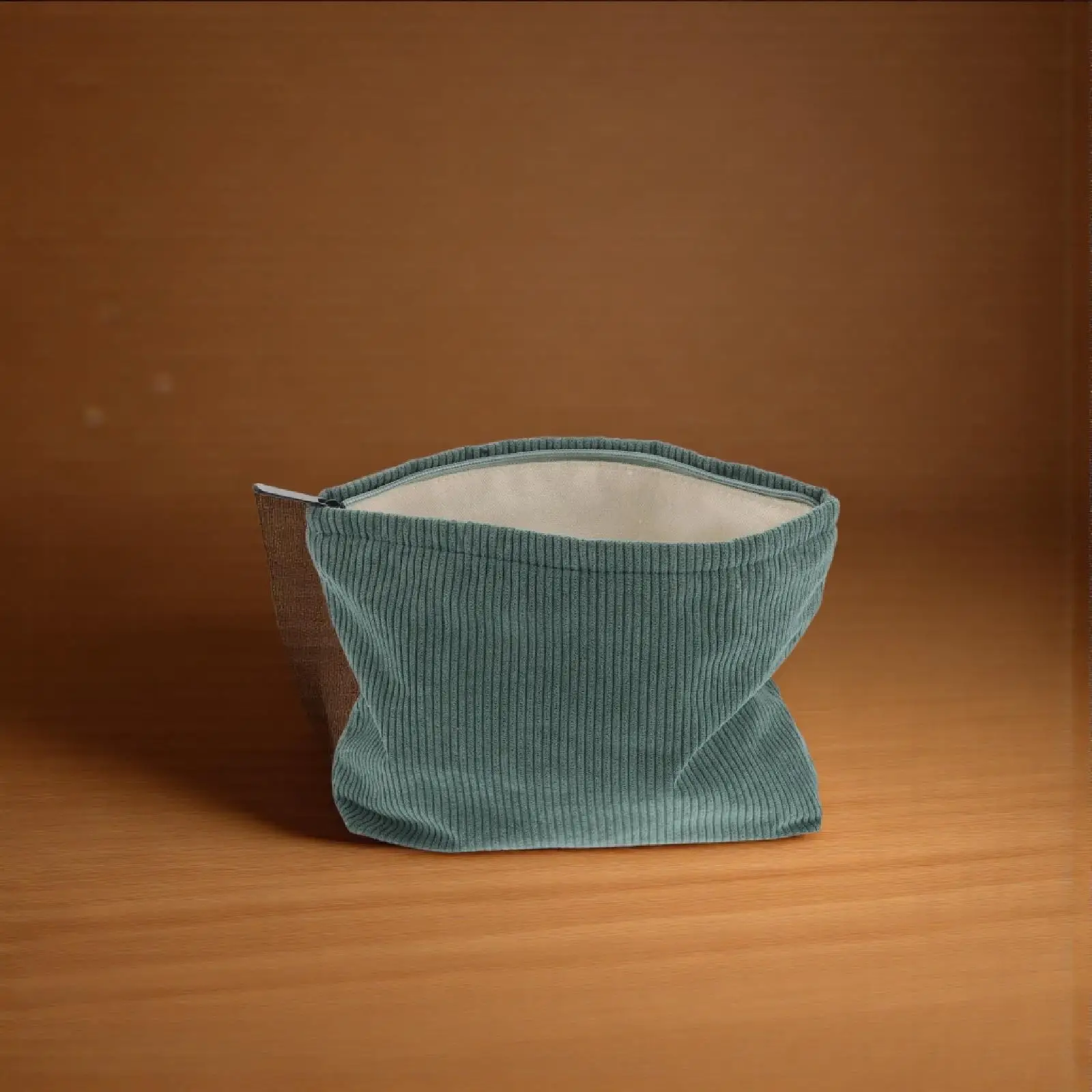 

Corduroy Makeup Bag Large Capacity Pouch Travel Toiletry Bag Small Purse Organizer for Women Small Makeup Pouch