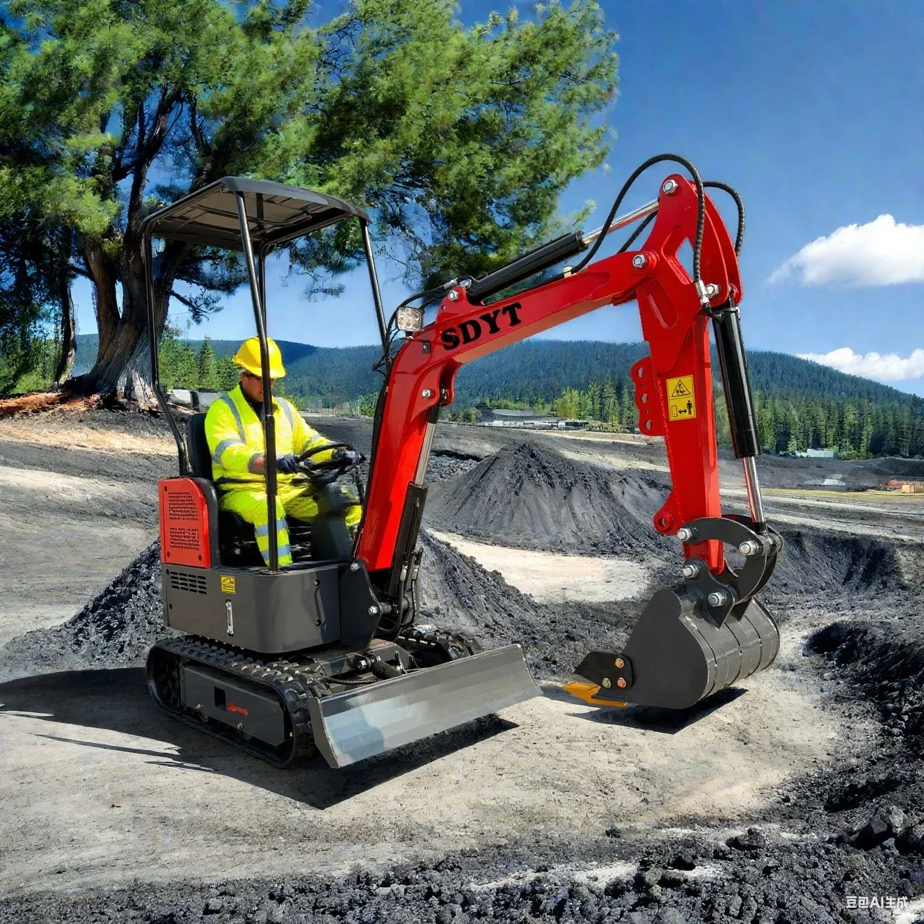 Minigavatore cingolato personalizzato diretto in fabbrica di vendita calda Motore Kubota Ce Epa Euro 5 1,5 tonnellate