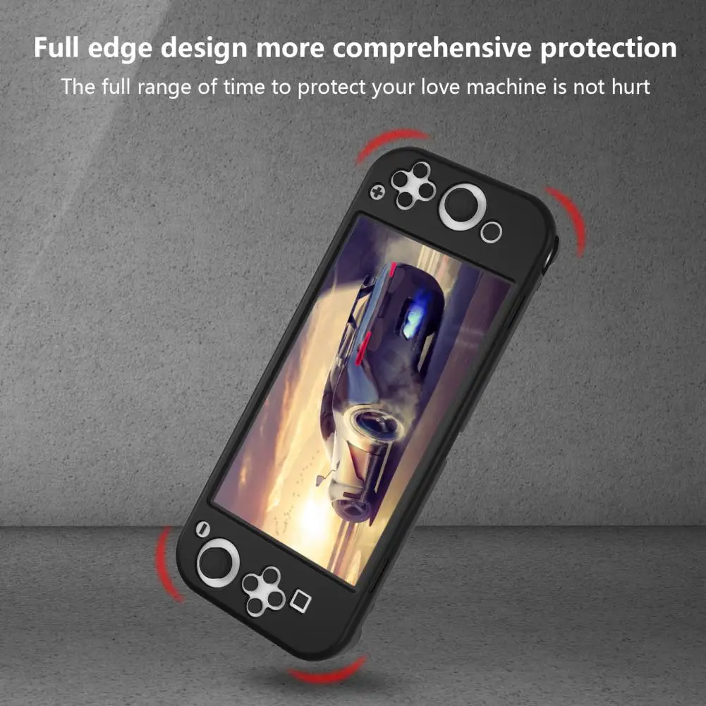 

Protective Cover Full Protective Non-slip Game Console Soft Silicone Case with Grip for Switch OLED