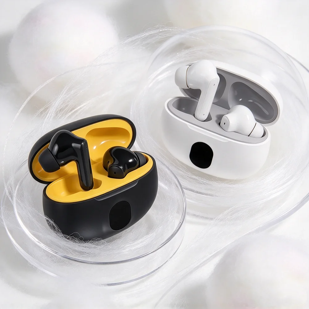 TWS Bluetooth Earphones Wireless Headset Deliver Immersive Sound Field Ergonomic Contour Portable Case for Indoor Leisure
