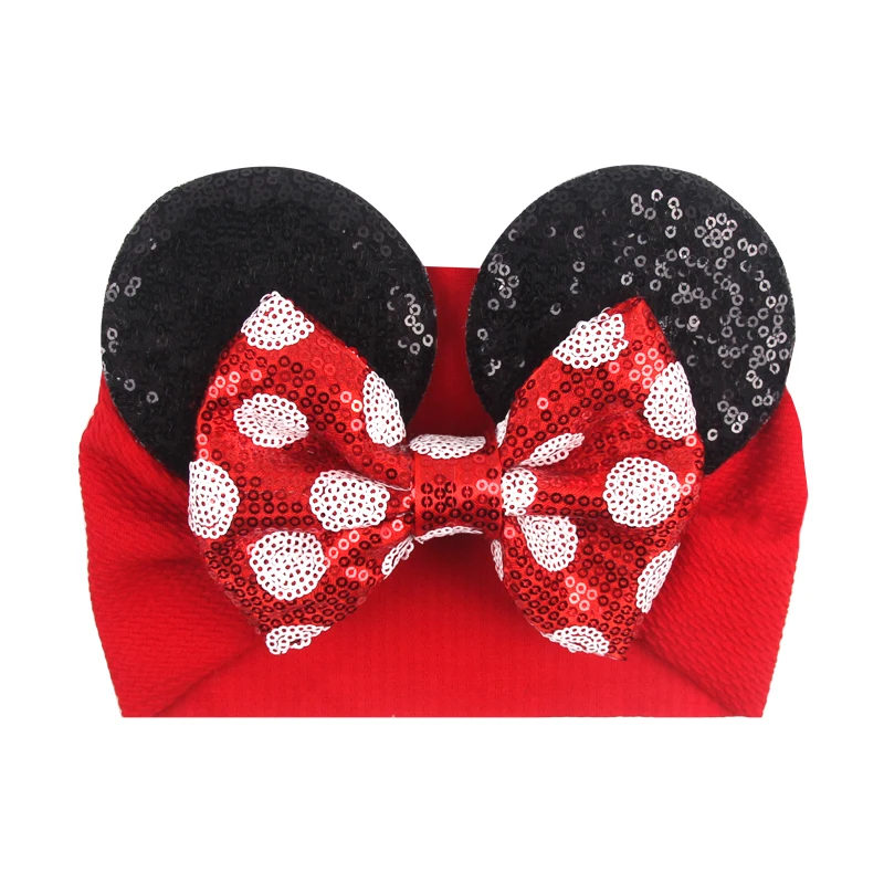 Cartoon Disney Ears Baby Headband Kids Girls Festival Sequin 5\