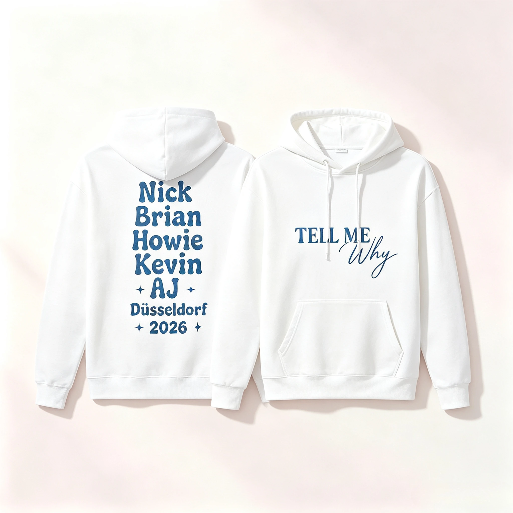 Into The Millennium Homecoming Tour Hoodie Backstreet Boys Düsseldorf 2026 Konzert Tell Me Why Grafik-Pullover-Hoodie – Detail 3