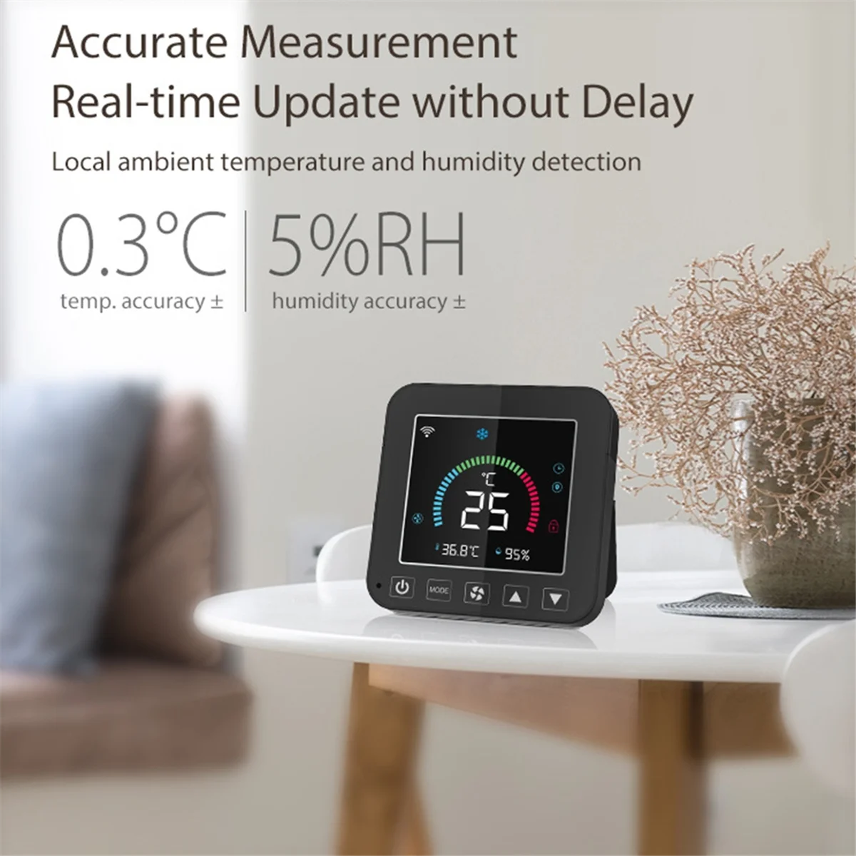 Tuya WiFi Air Conditioner Thermostat IR Temperature Humidity Infrared Controller LCD Touch Screen for Home