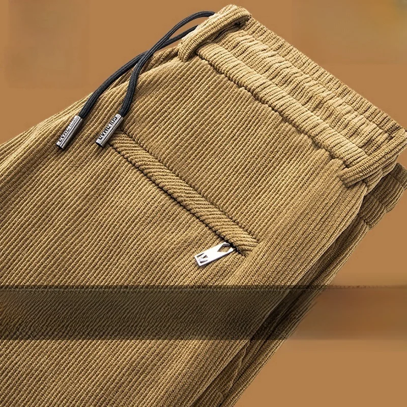 

Men's Fce Lined Sport Pants Loose Waist Comfortable Thi Casual Long Trousers Autumn Winter Faion Urban Sle Polyester...