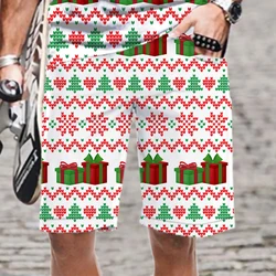 Padrão de natal masculino/feminino verão shorts legal solto homem natação secagem rápida confortável maiô harajuku moda praia