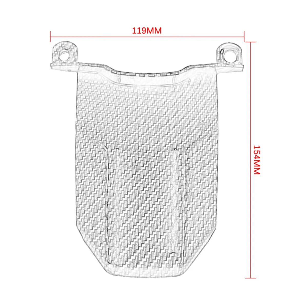 Painel lateral do assento da motocicleta capa traseira carenagem capa para yamaha MT-07 FZ-07 2012-2017-t45c