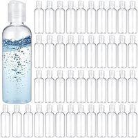 30Pcs 30-100ml Clear Plastic Bottles Refillable Press Cover Emulsion Travel Dispenser Bottle Empty Bottle For Shampoo Lotions