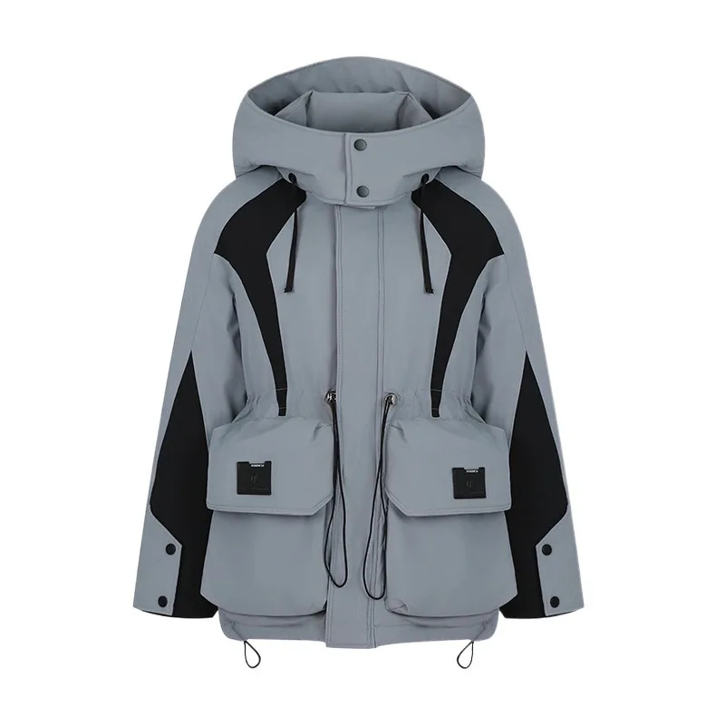 

Зимняя рабочая одежда, пуховик с капюшоном Parker, женская стеганая толстая верхняя одежда на молнии, женская теплая пуховая парка, спортивные куртки на открытом воздухе