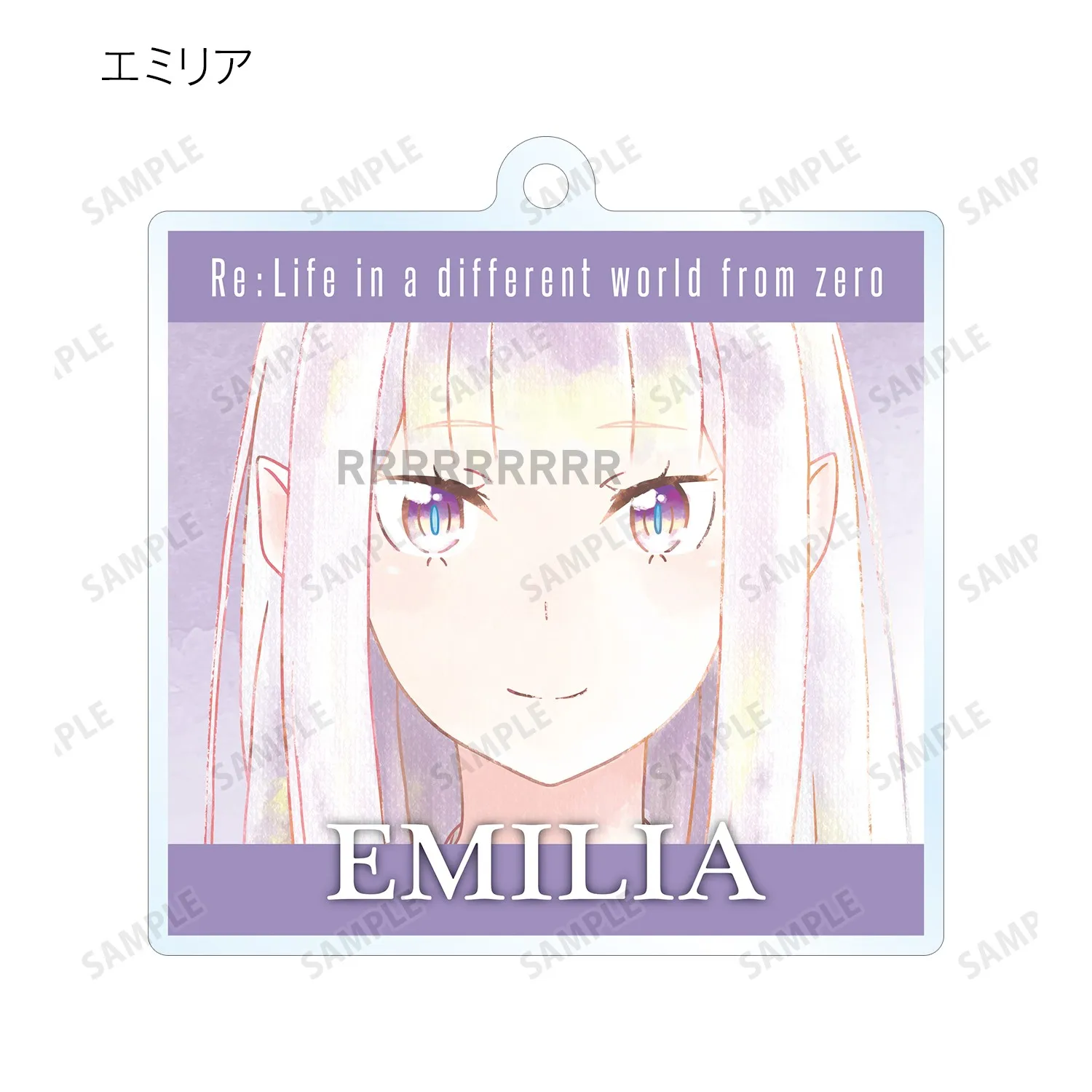 Game Echidna Frederica Emiria Emilia Beatrice Rem Keychain Doll Anime Acrylic Keyring Pendant for Gift