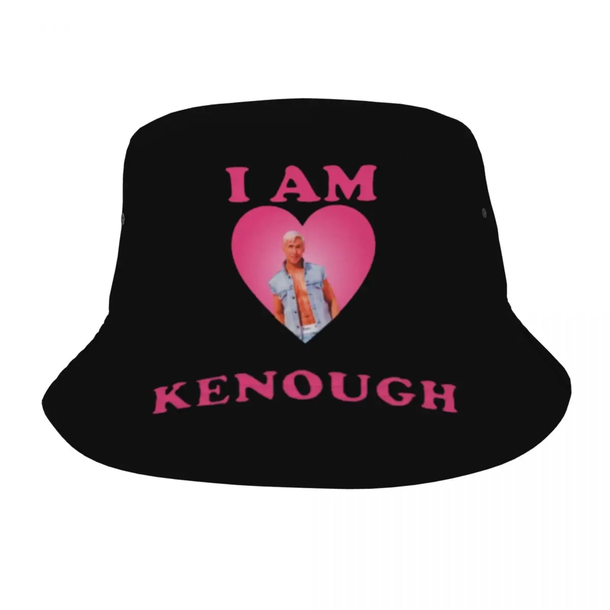 Unisex Bucket Hat I Am Kenough Ryan Gosling Summer Beach Vacation Getaway Headwear Foldable Outdoor Fishing Cap Bob Gifts Idea