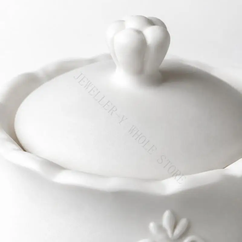 R7UF Silicone Jewelry Storage Jar Mold with Lid for Desktop Display Casting