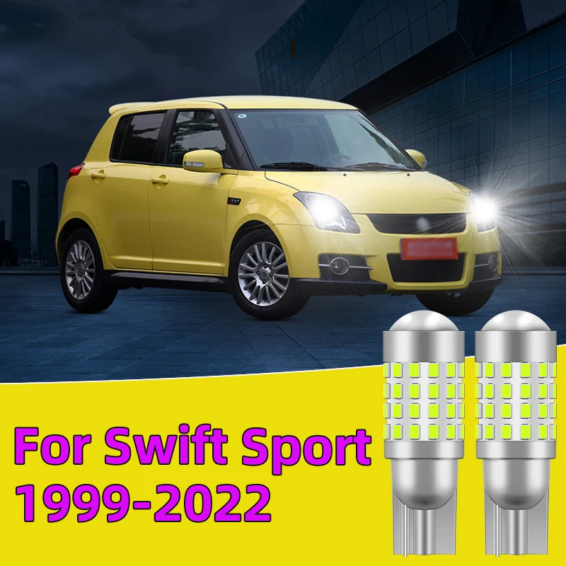 

2PCS For Swift Sport 1999-2022 Car T10 Led Traffic Bulb width light side marker position Signal Lamps Clearance Lights White