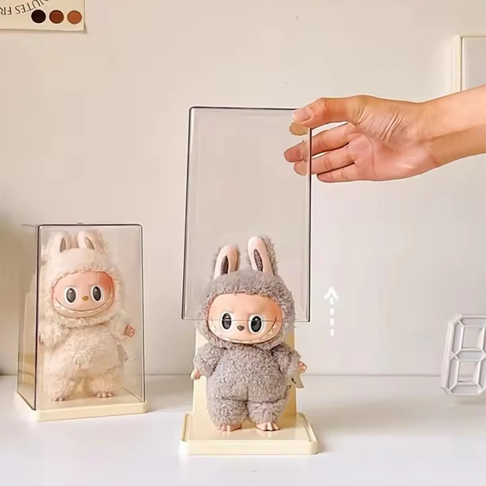 18 cm Labubu Dust-proof Display Box Blind Box Display Rack Storage Transparent  Ornament Display Cabinet  Desktop display