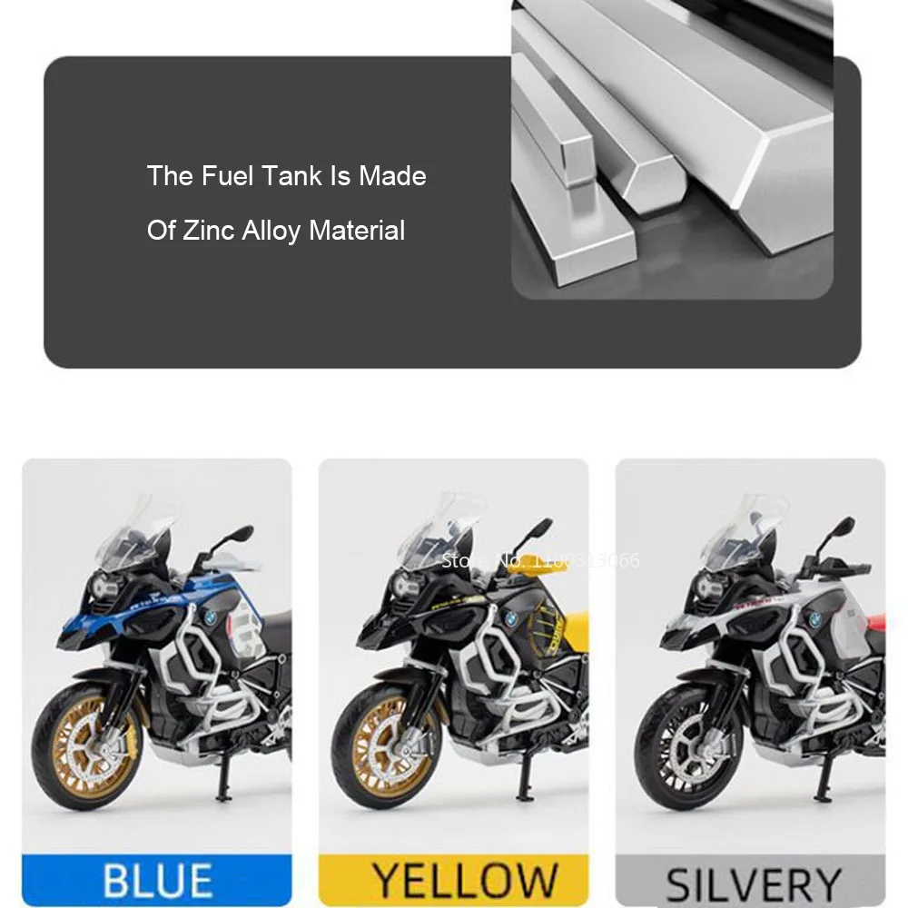 1:12 ‌ Honda ‌ CB400X Spielzeug-Motorradmodelle, Legierung, Druckguss, BMW R1250GS, Stoßdämpfung, Vorderrad, Lenkung, Sammlung, Motorräder – Detail 9