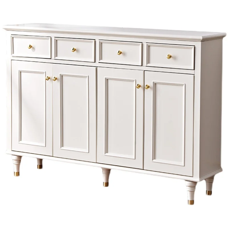Italian Style Wooden Shoe Cabinet Modern White Space Saving Hallway Shoe Rack Display Luxury Zapatera Organizador Furniture Home