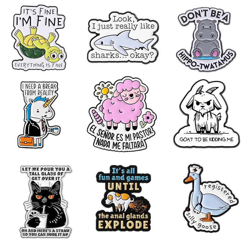 

Юмор Сарказм Цитаты Эмалированные Булавки На заказ Let'S Do It The Dumbest Way Броши Нагрудные Значки Забавные Ювелирные Изделия Подарок для Друзей