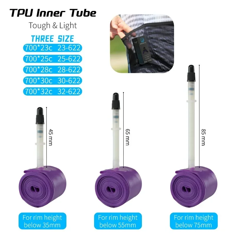 NPY أنبوب جديد 28 جرام الطريق Bicycle700x23C 25C 26C 27C 28C 30C 32C الدراجات إطارات الدراجة كاميرا الإطارات 700C pneu aro الفرنسية صمام Schaval베tajweer #1
