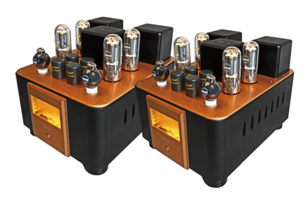 Meixing Mingda MC211-AS Amplifier Mono tabung vakum, Amplifier Mono 6SN7 dorong 211 kelas AB1 100W 110V/220V (pasang)