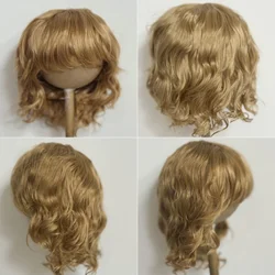 JD260  11-12 inch 28-30CM  Slight Lady Curls  synthetic mohair  BJD wigs  Toddler Dolls  Reborn Doll  Resin  Doll Accessories