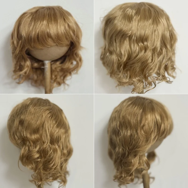 JD260 11-12 inch 28-30CM Slight Lady Curls Synthetic Mohair BJD Wigs Toddler Dolls Reborn Doll Resin Doll Accessories