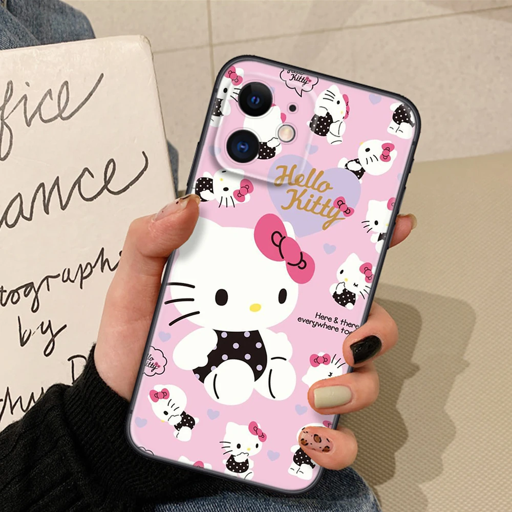 Funda blanda de Hello Kitty Z62 para Xiaomi Redmi 7A 8 8A 9 9A 9C NFC 10A 9T 10X Note 8T 10 Pro Max 11 11S