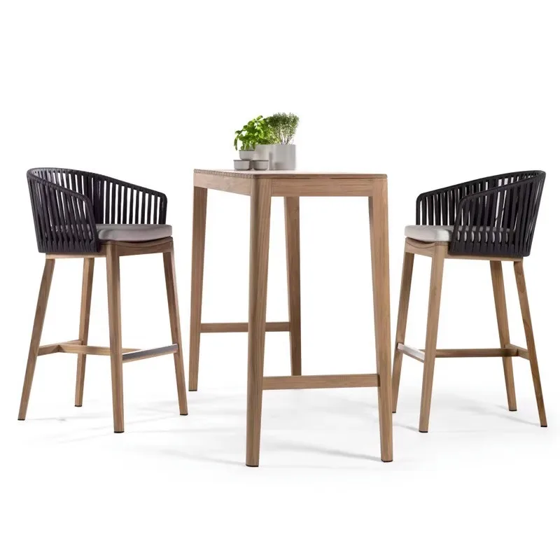 

Nordic dining chair balcony table and chair coffee table three-piece set, outdoor leisure furniture combination