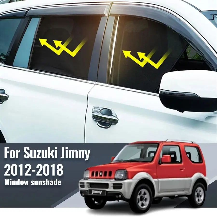 

For Suzuki Jimny 2012-2018 Car Sunshade Shield Magnetic Front Windshield Frame Blind Curtain Rear Side Window Sun Shade Visor