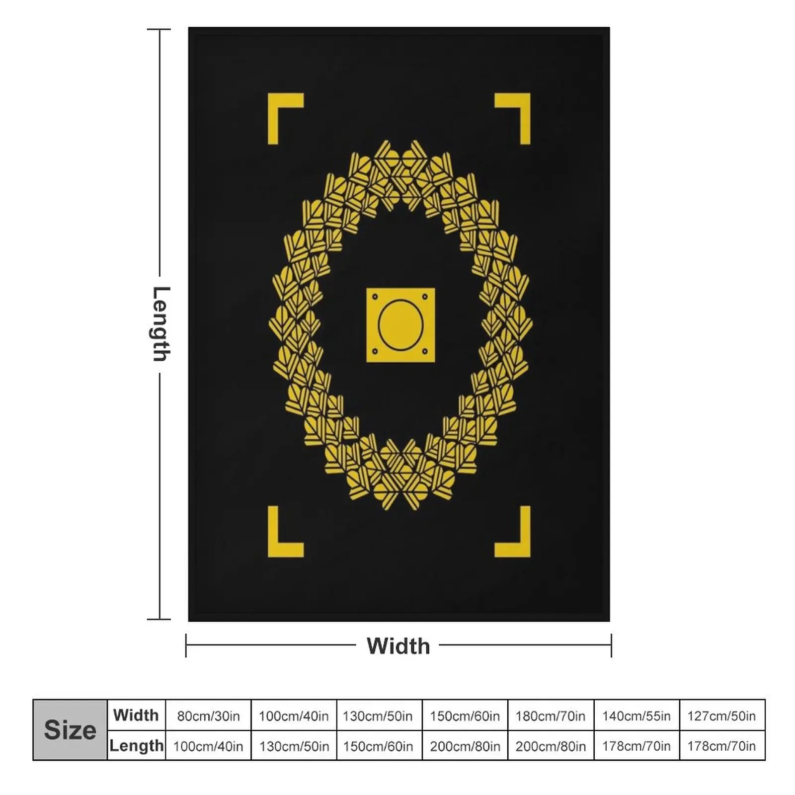 Imperial Roman Shield II. Scutum II (gold, yellow) Throw Blanket Decorative Sofa Blankets For Baby Soft Big For Baby Blankets