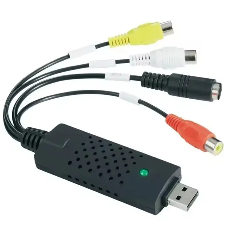 Adaptador Conversor de Vídeo e Áudio USB 2.0 Easy Cap para Captura de TV, DVD e VHS