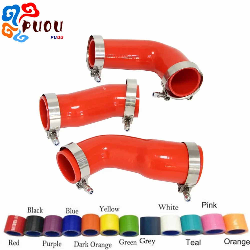 Fit 2004-2010 BMW E60/E61 530d 525d 535d 5 Series 5 Intercooler de silicone Turbo Mangueira