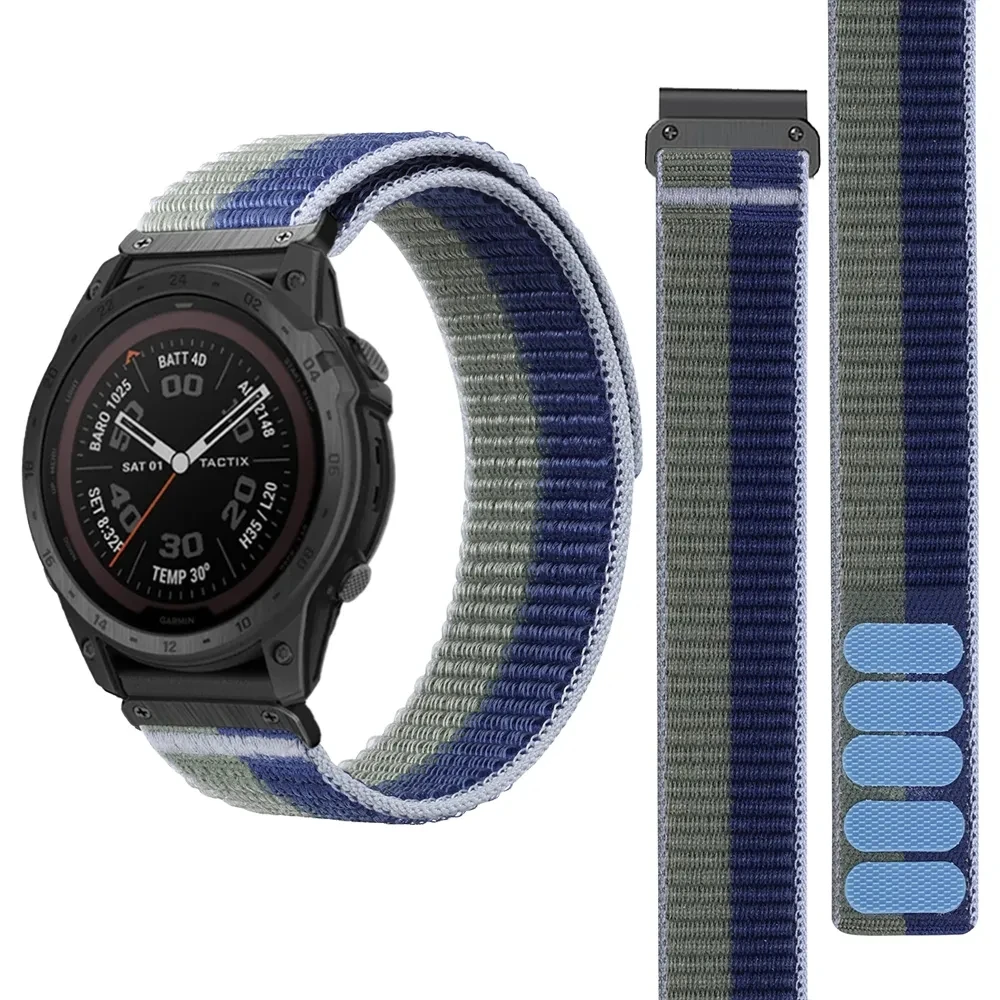 

Ремешок нейлоновый быстросъемный для смарт-часов Garmin Тактический 7 AMOLED Fenix 7X 6X Pro 5X, 26 мм