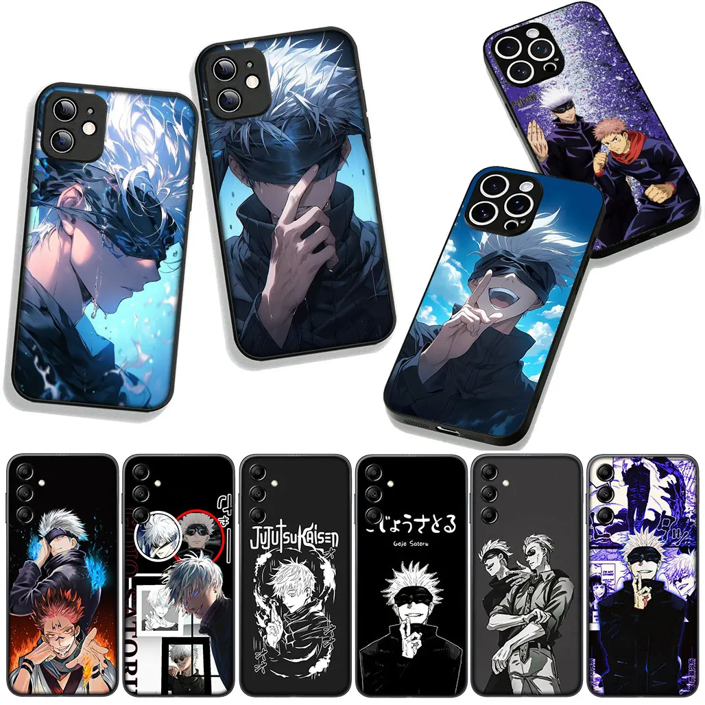 Для Samsung Galaxy A12 A14 A31 A41 A50 A51 A6 A7 A70 A71 A72 A21S M56 M15 Note 20 9 8 10 Чехол Jujutsus Gojo Satoru Kaisens