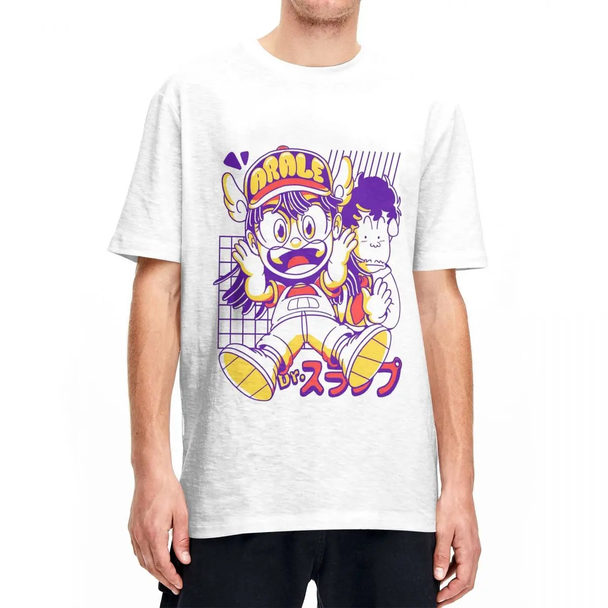 Cute Arale Dr Slump T-Shirts Men Women Novelty Cotton Tee Shirt Round Collar Short Sleeve T Shirt New Arrival Clothing