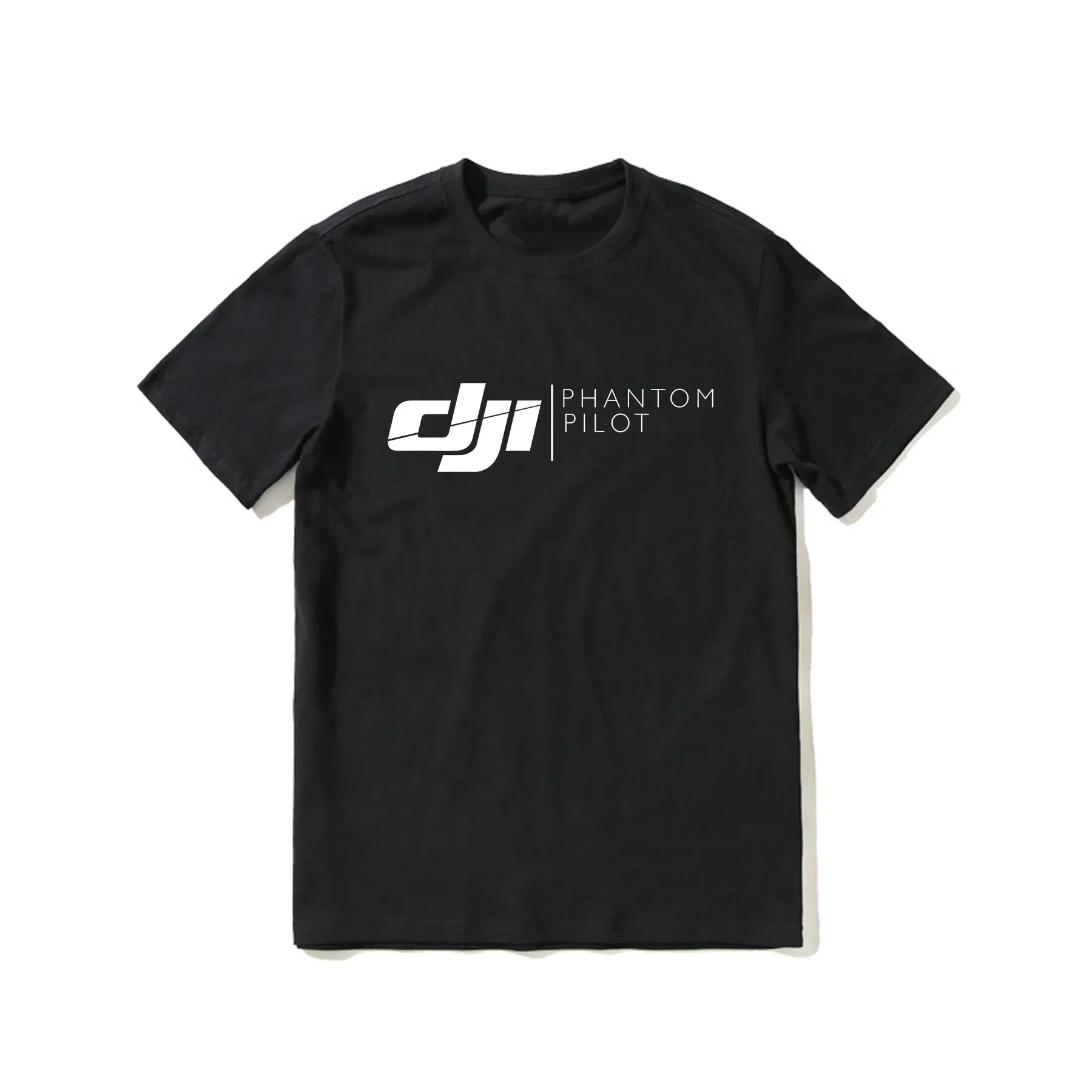 

2025 Hot Sale Summer 100% Cotton Black Dji Phantom T Shirt Men Short Sleeves Cool Tee Hip Hop Streetwear T-shirt