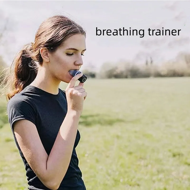 1PC Silicone Breathing Fitness Exercise Equipment Portable Throat Adjustable Resistance Breathing Exercise Device