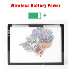 Ultra-Thin A4-D28 Wireless Battery Powered LED Light Pad Artcraft Tracing Pad Rechargeable Light Board for Artists Drawing X-ray