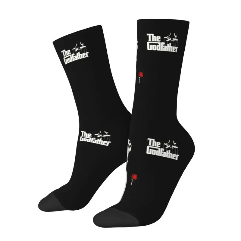 Chaussettes provoqué The Godfather Artwork pour hommes et femmes, chaussettes chaudes à la mode, chaussettes Movie Crew