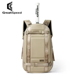 GreatSpeed-Mochila De tenis portátil para adultos, bolsa de hombro de alta calidad, color caqui, 2024, Padel de Squash, bádminton