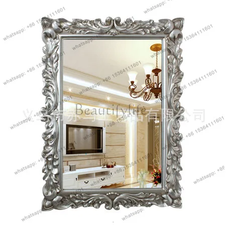 PG European and American oil painting frame wall decoration wall hanging mirror waterproof and bathroom dressing porch mirror