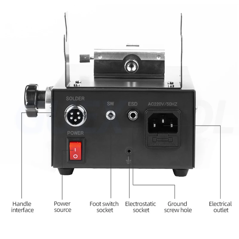 Imagem -05 - Máquina de Solda Automática a pé Operado Descarga de Estanho Ferro de Solda Elétrico Grau Industrial Inteligente Temperatur Constante