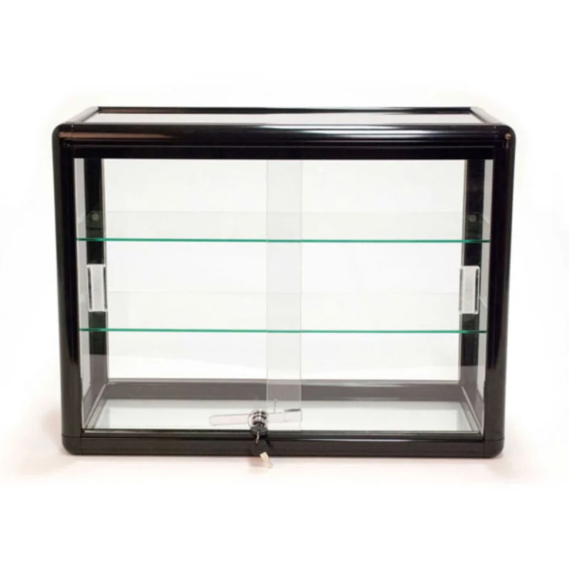 Custom. customized retail shop 24W x 12D x 18h aluminum frame glass showcase