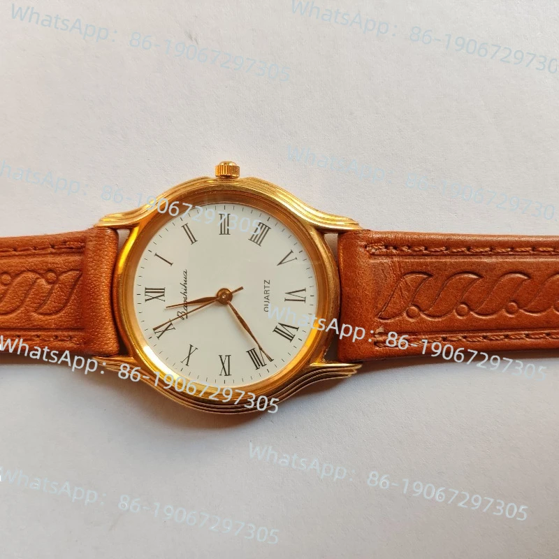 

Gem Flower Ultra Thin Roman Digital Quartz Neutral Watch (This Product Is A Black Belt Model, Pictures Are for Reference Only)