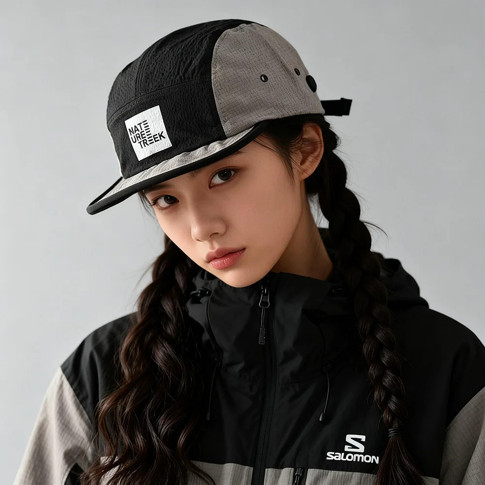 NEUE 5-Panel-Kappe mit kurzem Schirm, schnelltrocknend, Golf-Baseballkappe, weiche, leichte Sport-Laufkappe für Herren, Y2K Outdoor-Hut für Damen – Detail 7