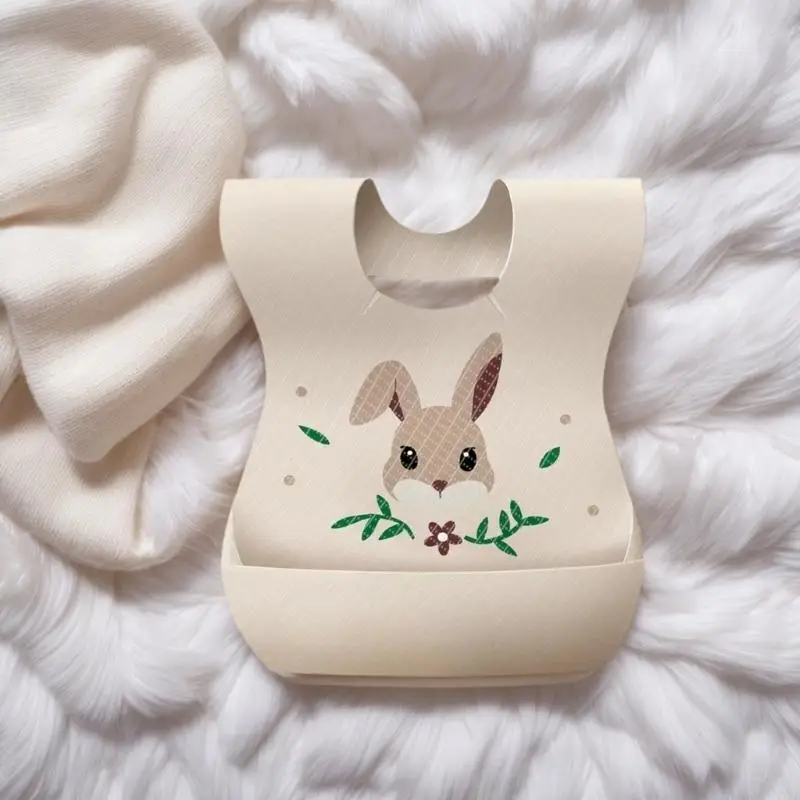 مجموعة مريلة للرضع 50 قطعة للاستعمال مرة واحدة توفر حماية ضد الماء للملابس #3