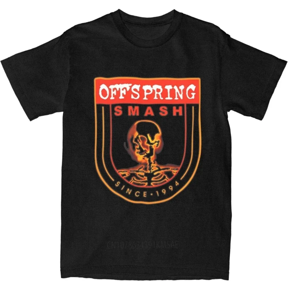 Men The Offspring Humor T-Shirts 100 Cotton Top Tees Summer Aesthetic Short-Sleeved T-Shirt O-Neck Hipster Tee Shirt New Arrival